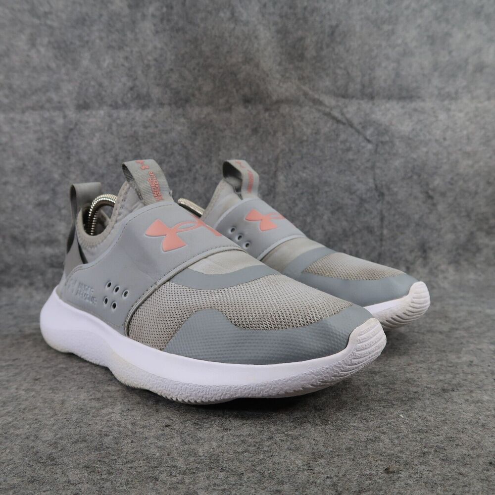 Under Armour Shoes Womens 8.5 Athletic Trainers Slip On Run Play Sneakers Gray